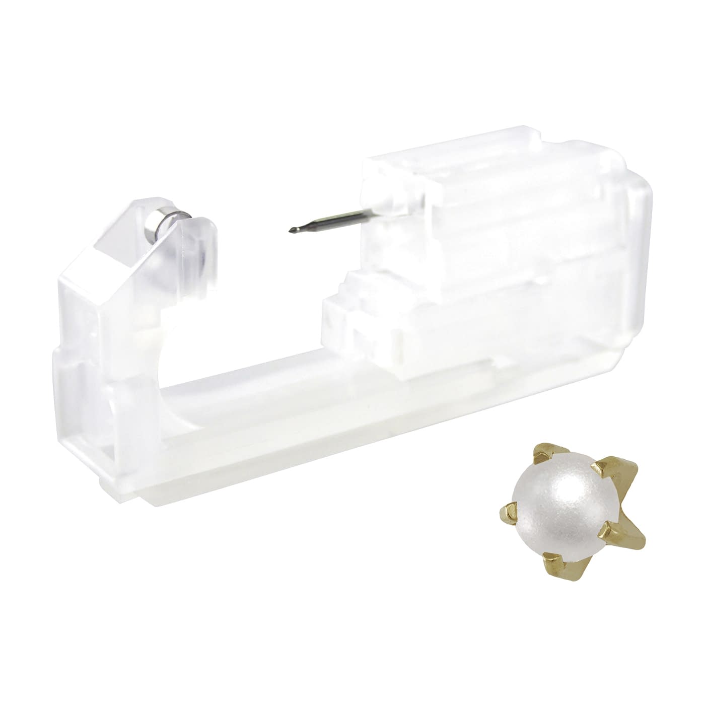 滅菌済セイフティピアッサー(チタン処 パール 医療用ピアス 24-8553-12 JPS 7M1301ZL(パール)