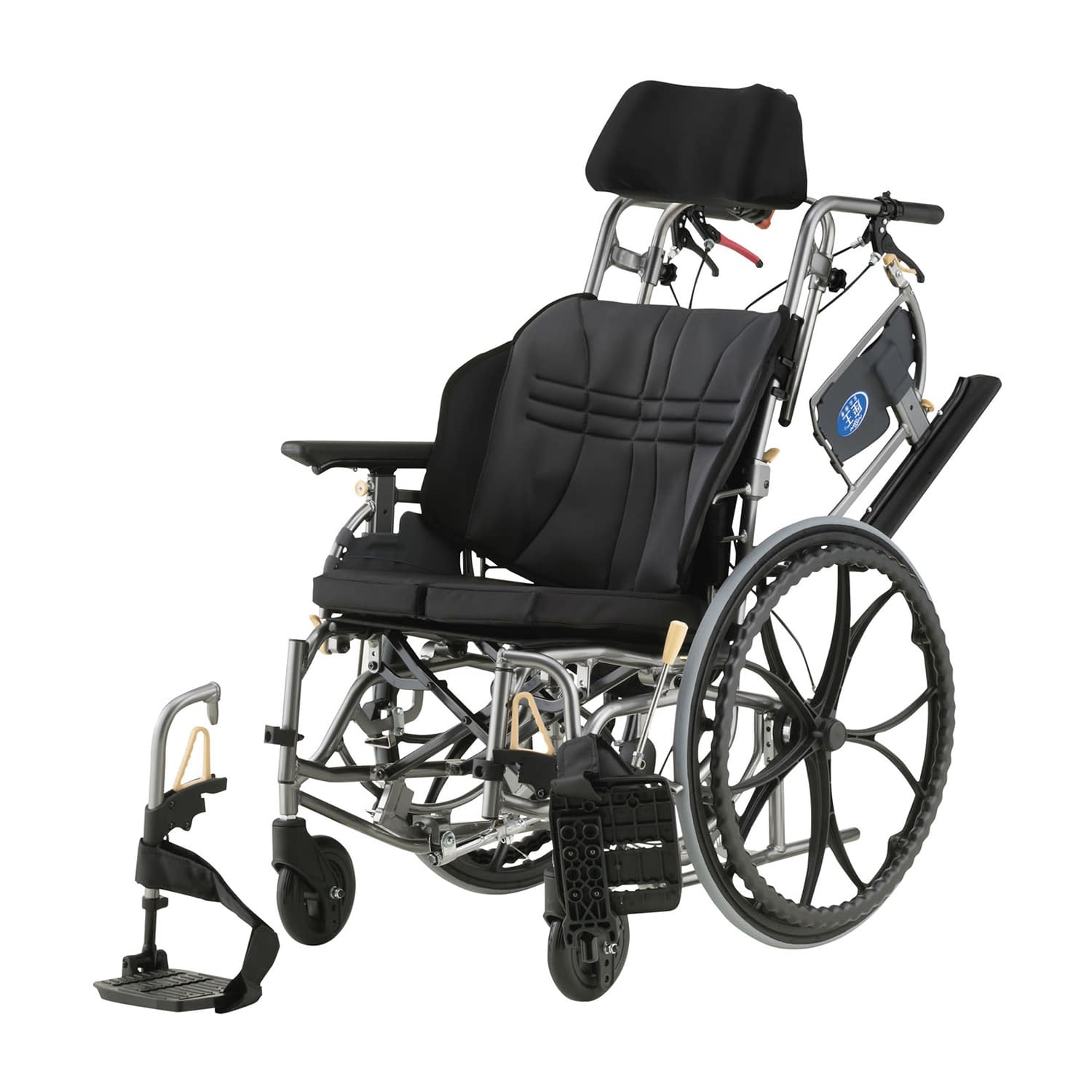 多機能ティルト自走型車いす 座王X 24-8191-00 日進医療器 NA-XF7(40CM)