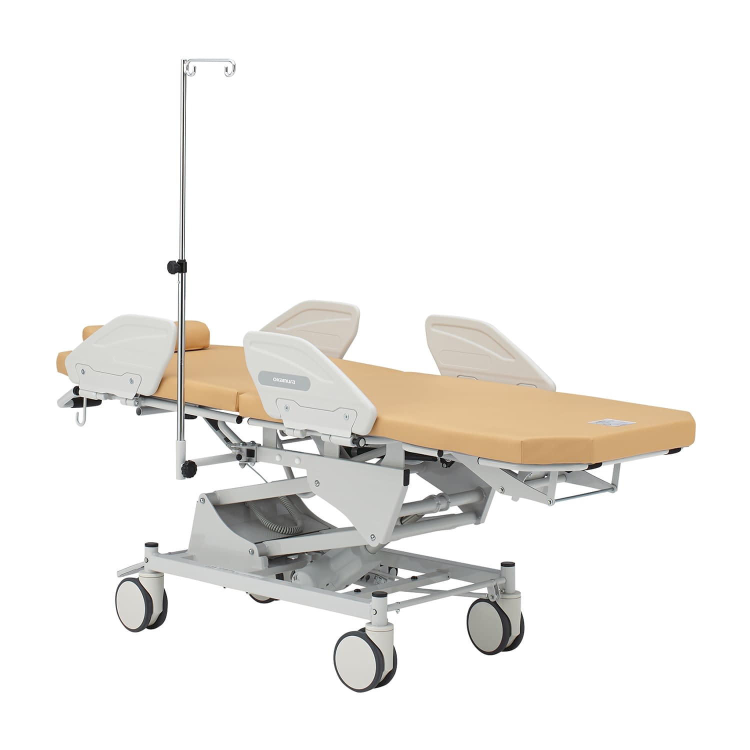 イルリガートルスタンドセット ストレッチャー(病棟用) 24-8633-10 オカムラ LU411T-T55