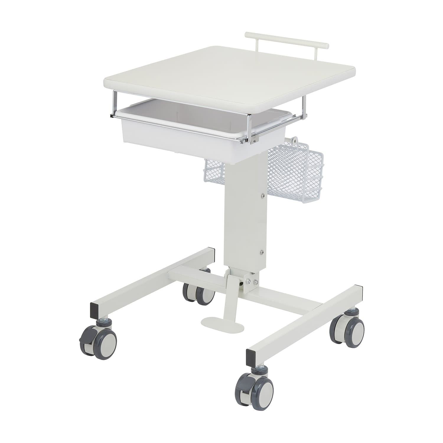 パソコンカート No．5 回診車 24-9084-00 西村製作所 ホワイト(510X500)