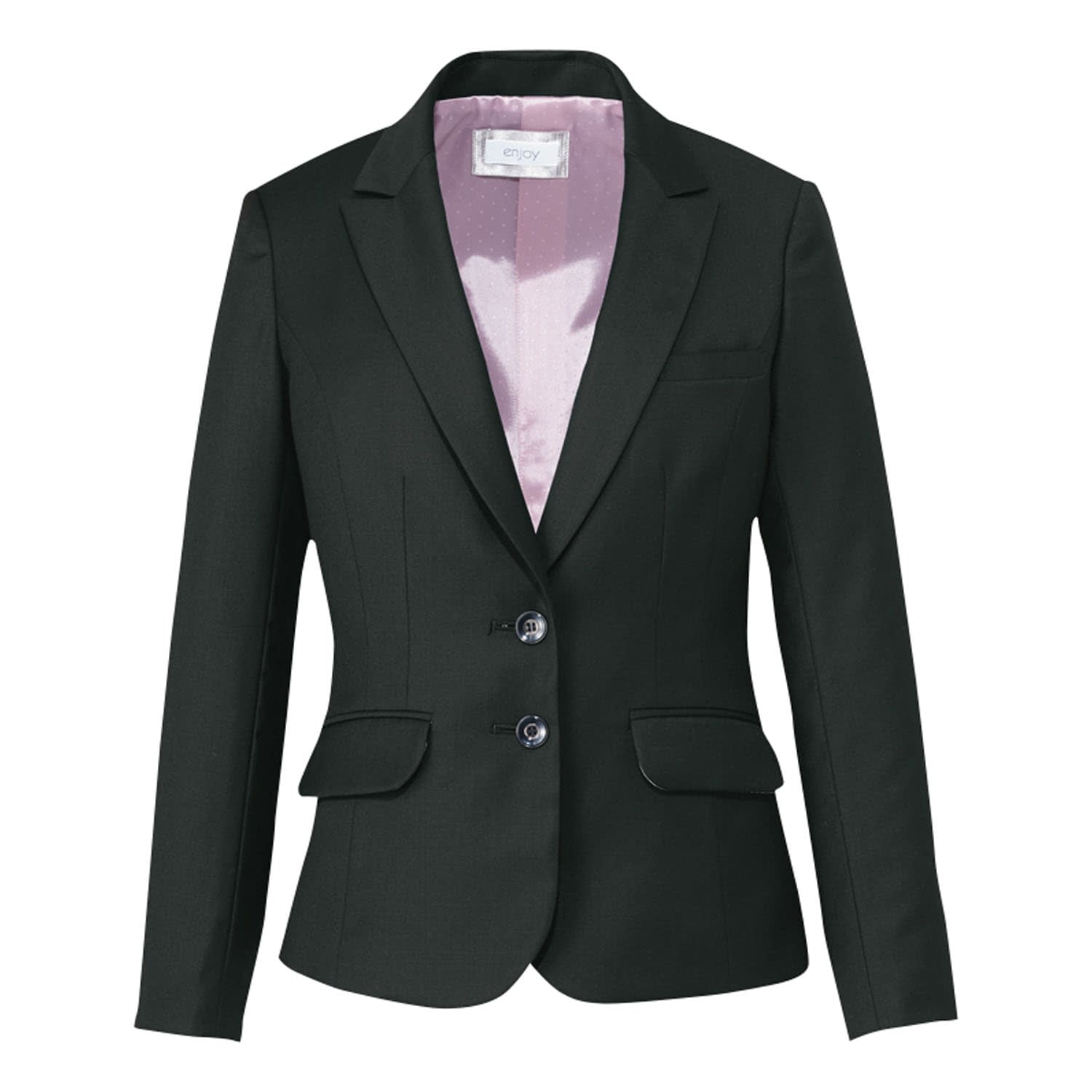 ジャケット 事務服 24-8161-0202 7号 ENJOY EAJ650(ブラック)