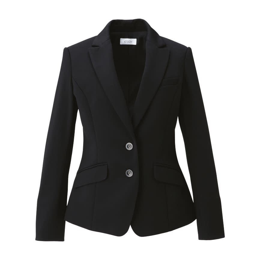 ジャケット 事務服 24-8168-0104 11号 ENJOY EAJ685(ブラック)