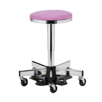 マツヨシ ハンズフリーチェア 手術室用椅子 24-8268-0002 チェリーピンク MATSUYOSHI MY-N3400