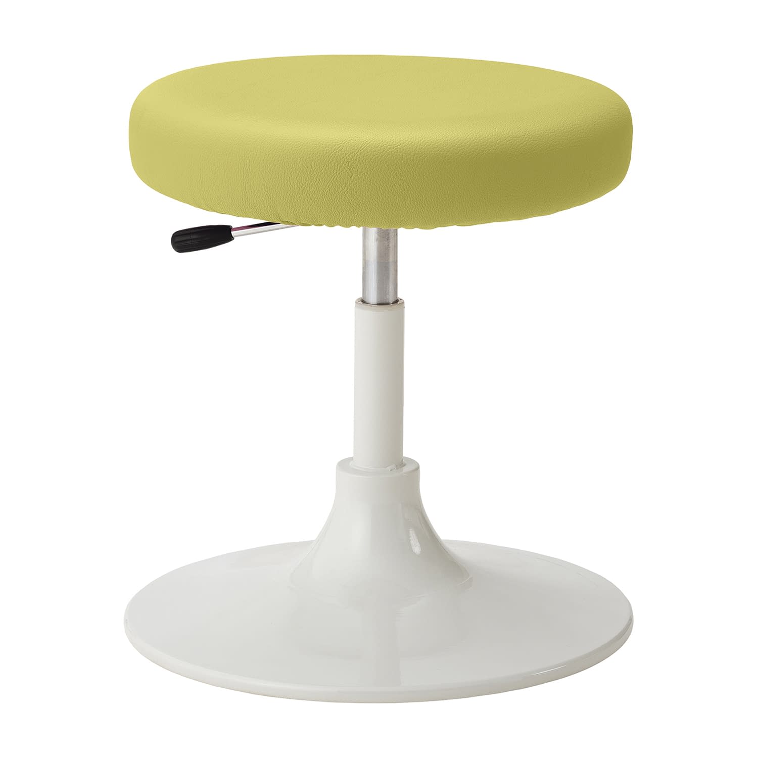 マツヨシ クランケチェア(背無) 樹脂プロテクターなし 診察椅子 24-8958-0003 シトラスイエロー MATSUYOSHI MY-N3246