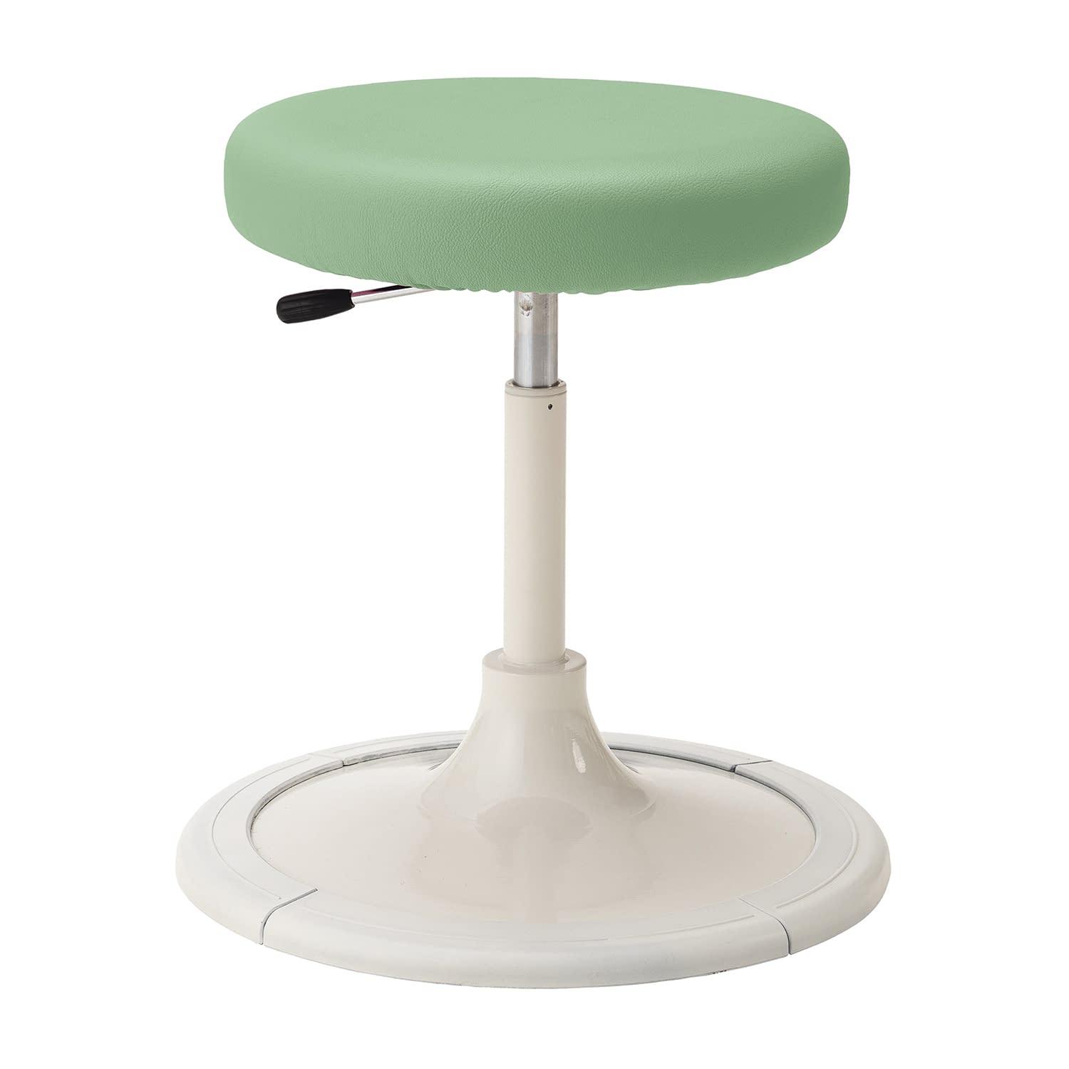 マツヨシ クランケチェア(背無) 樹脂プロテクター付 診察椅子 24-8958-0101 アップルグリーン MATSUYOSHI MY-N3247(プロテクターツキ)