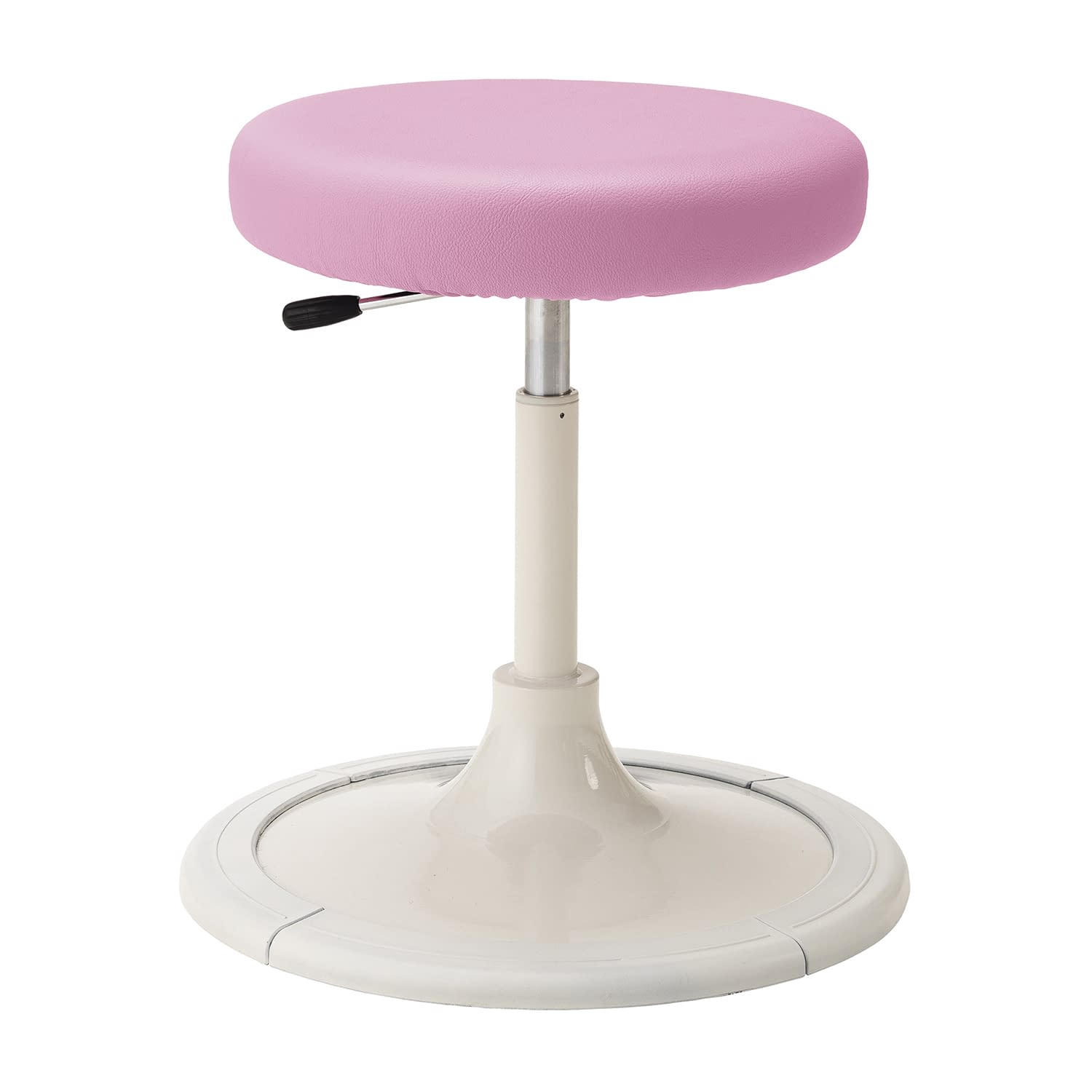 マツヨシ クランケチェア(背無) 樹脂プロテクター付 診察椅子 24-8958-0102 チェリーピンク MATSUYOSHI MY-N3247(プロテクターツキ)