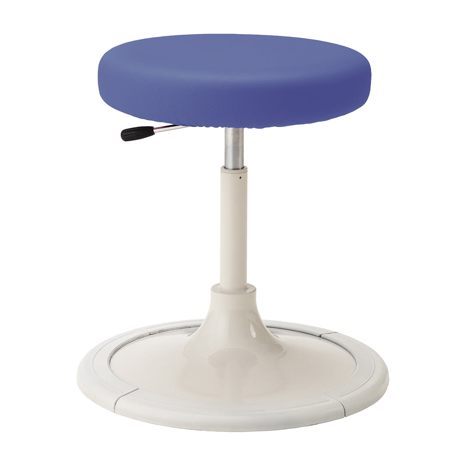 マツヨシ クランケチェア(背無) 樹脂プロテクター付 診察椅子 24-8958-0104 プラムブルー MATSUYOSHI MY-N3247(プロテクターツキ)