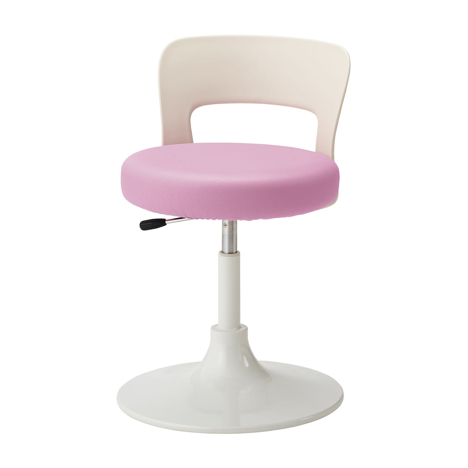 マツヨシ クランケチェア(背付) 樹脂プロテクターなし 診察椅子 24-9042-0002 チェリーピンク MATSUYOSHI MY-N3248