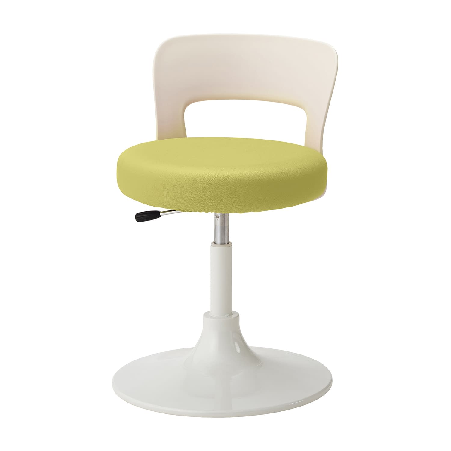 マツヨシ クランケチェア(背付) 樹脂プロテクターなし 診察椅子 24-9042-0003 シトラスイエロー MATSUYOSHI MY-N3248