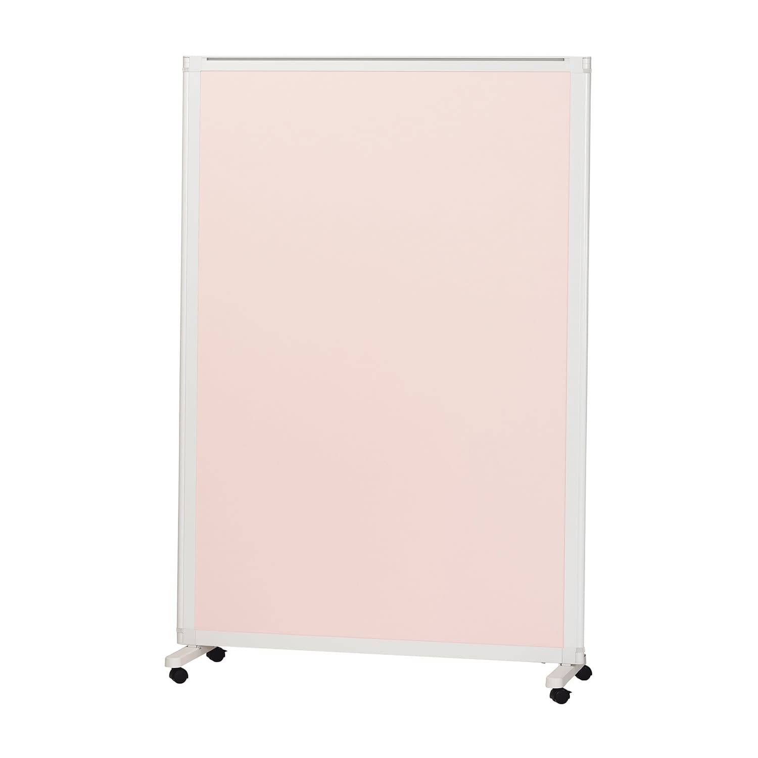 マツヨシキャスター付スクリーン(単体 衝立 24-8959-0301 ピンク MATSUYOSHI MY-N3583(120X180CM)