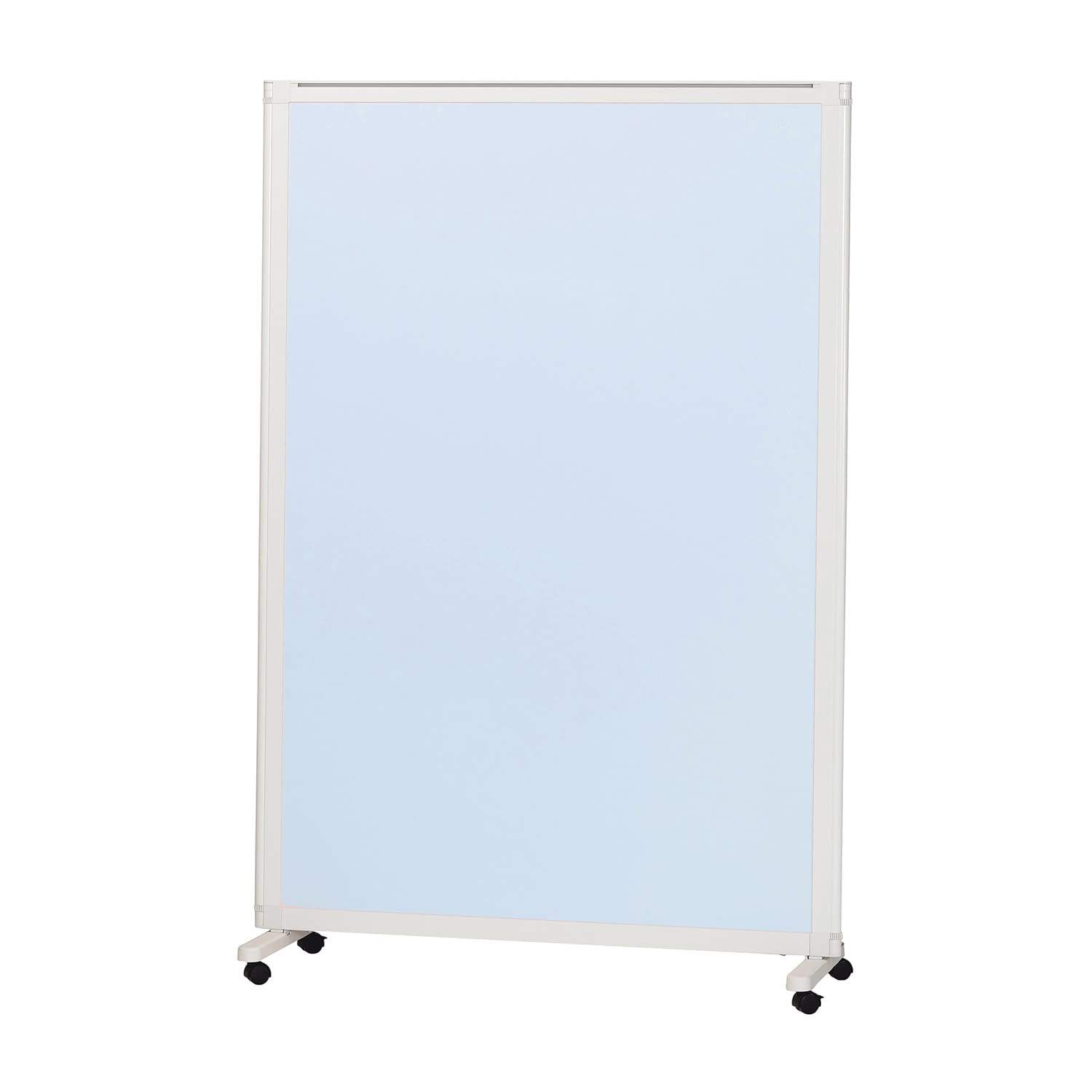 マツヨシキャスター付スクリーン(単体 衝立 24-8959-0302 スカイブルー MATSUYOSHI MY-N3583(120X180CM)
