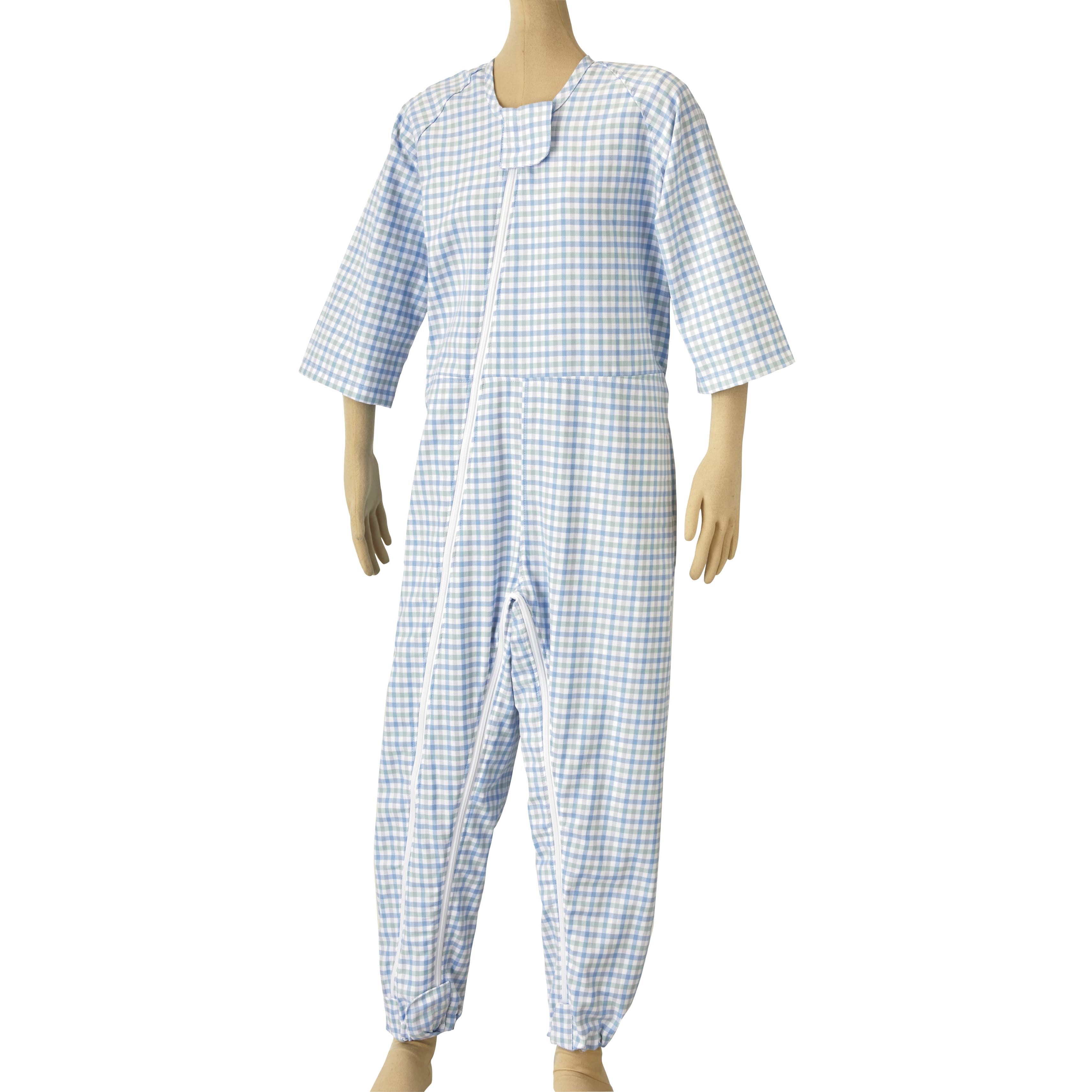 ツイルWファスナーII型 24-8843-0001 ブルー 松本ナース産業 4100(S)ホックカバーツキ