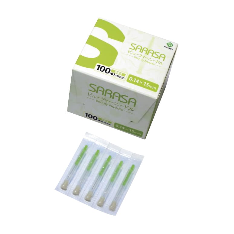 SARASAビューティーニードル 01番5分 25-2066-02 ファロス 01(0.14MM)15MM(100ホン