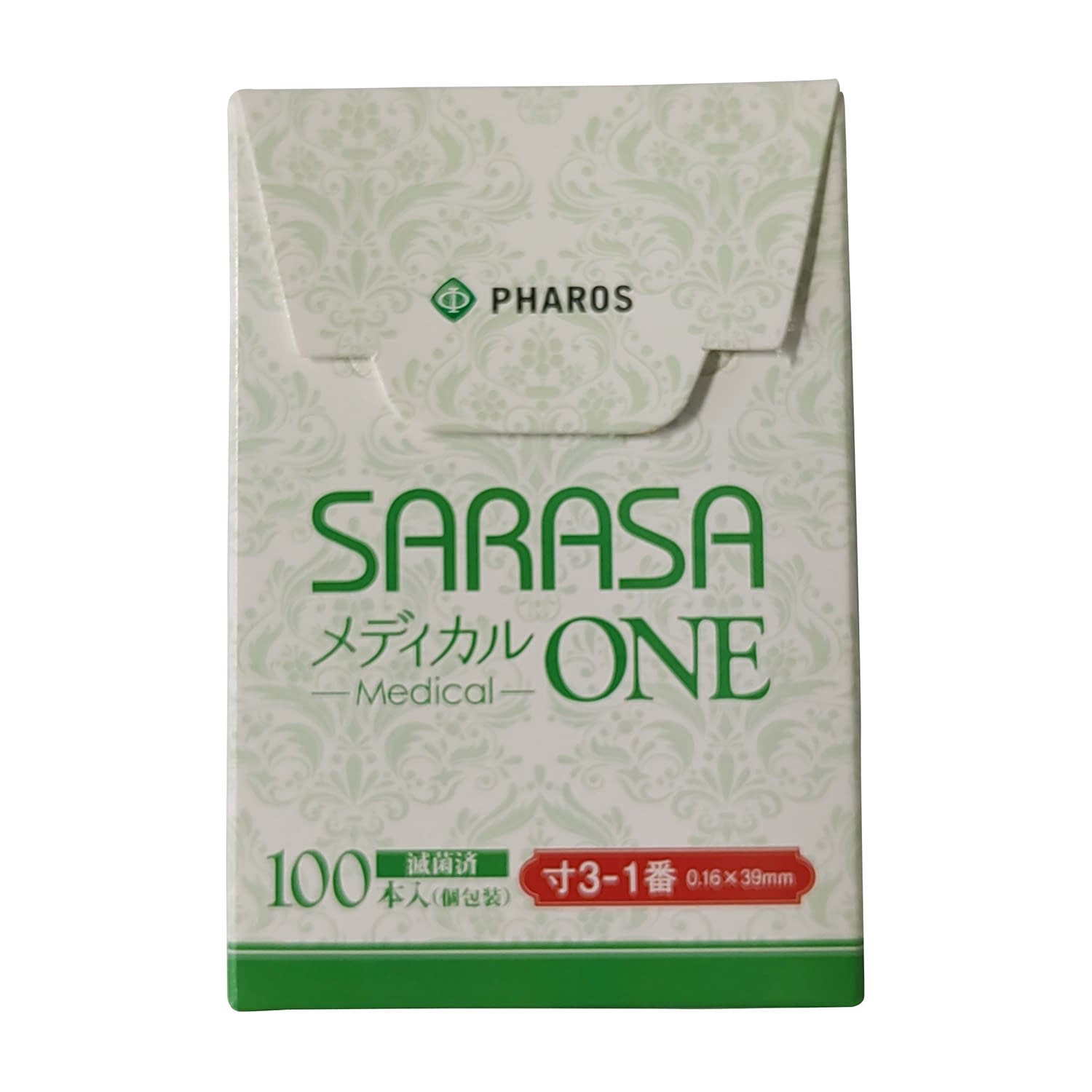 SARASAメディカルONE 寸3-1番 25-2067-04 ファロス 1(0.16MM)39MM(100ホン)