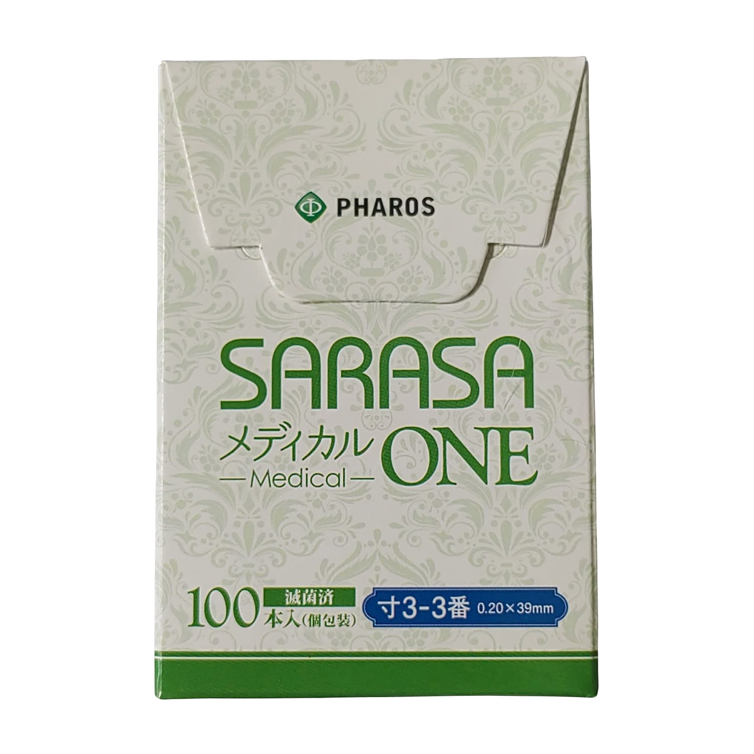 SARASAメディカルONE 寸3-3番 25-2067-06 ファロス 3(0.20MM)39MM(100ホン)