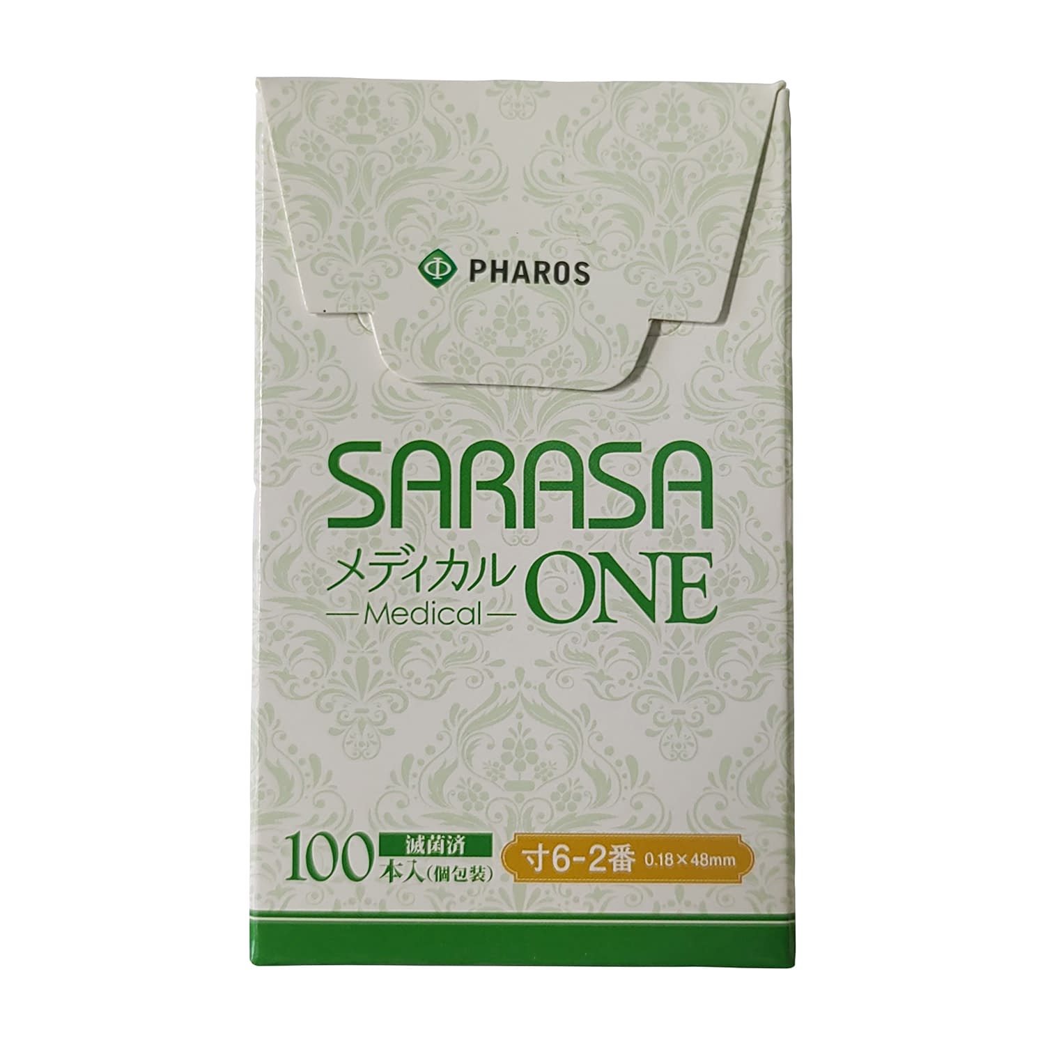 SARASAメディカルONE 寸6-2番 25-2067-07 ファロス 2(0.18MM)48MM(100ホン)