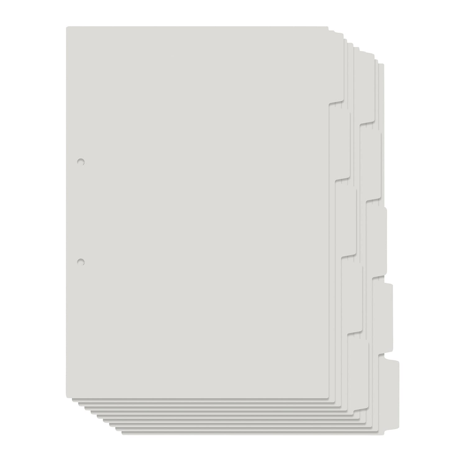 利用者カルテ用インデックス(無地) 24-8244-09 プラス FL-807IS(98081)10マイ