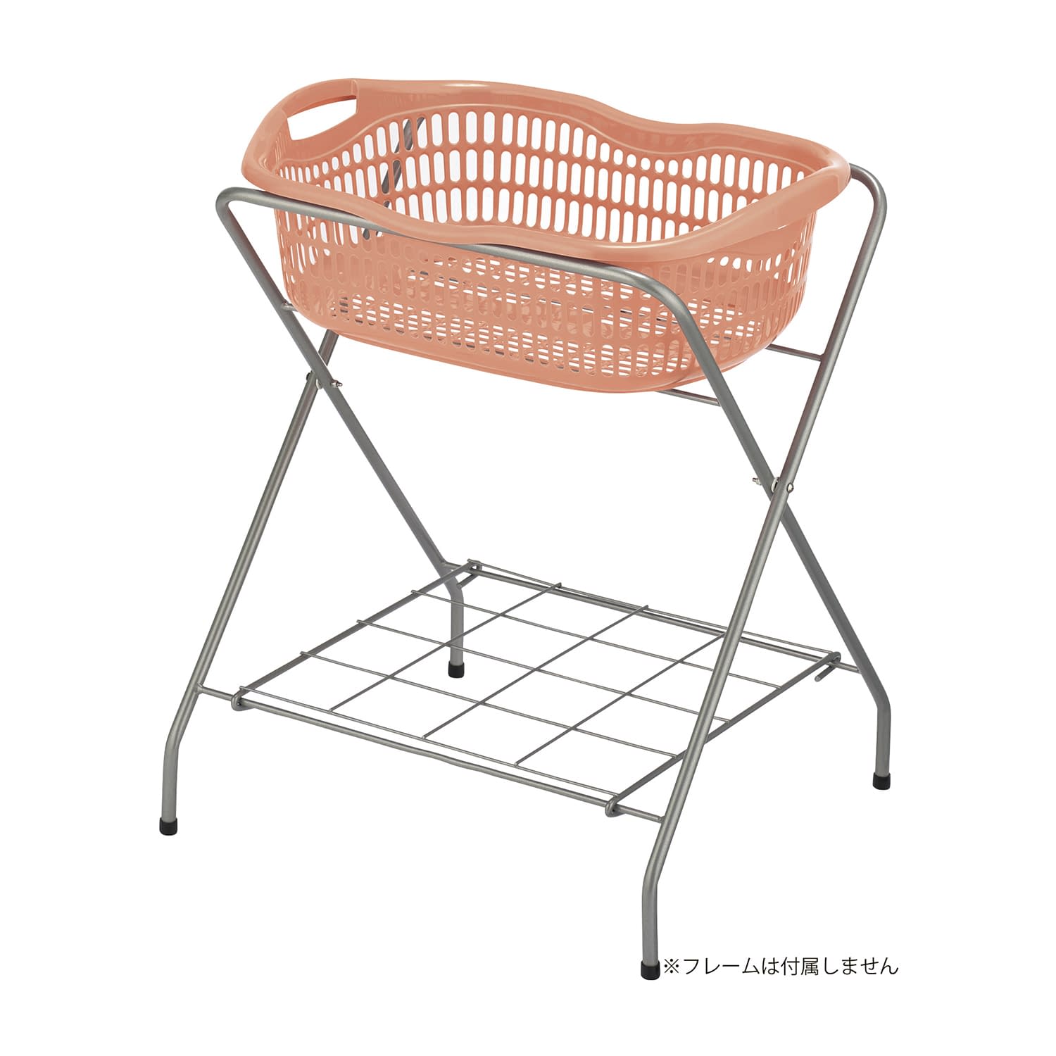 マツヨシ SN脱衣カゴ用カゴのみ 衣類カゴ 24-4502-04 MATSUYOSHI SN-BK12(ペールオレンジ)