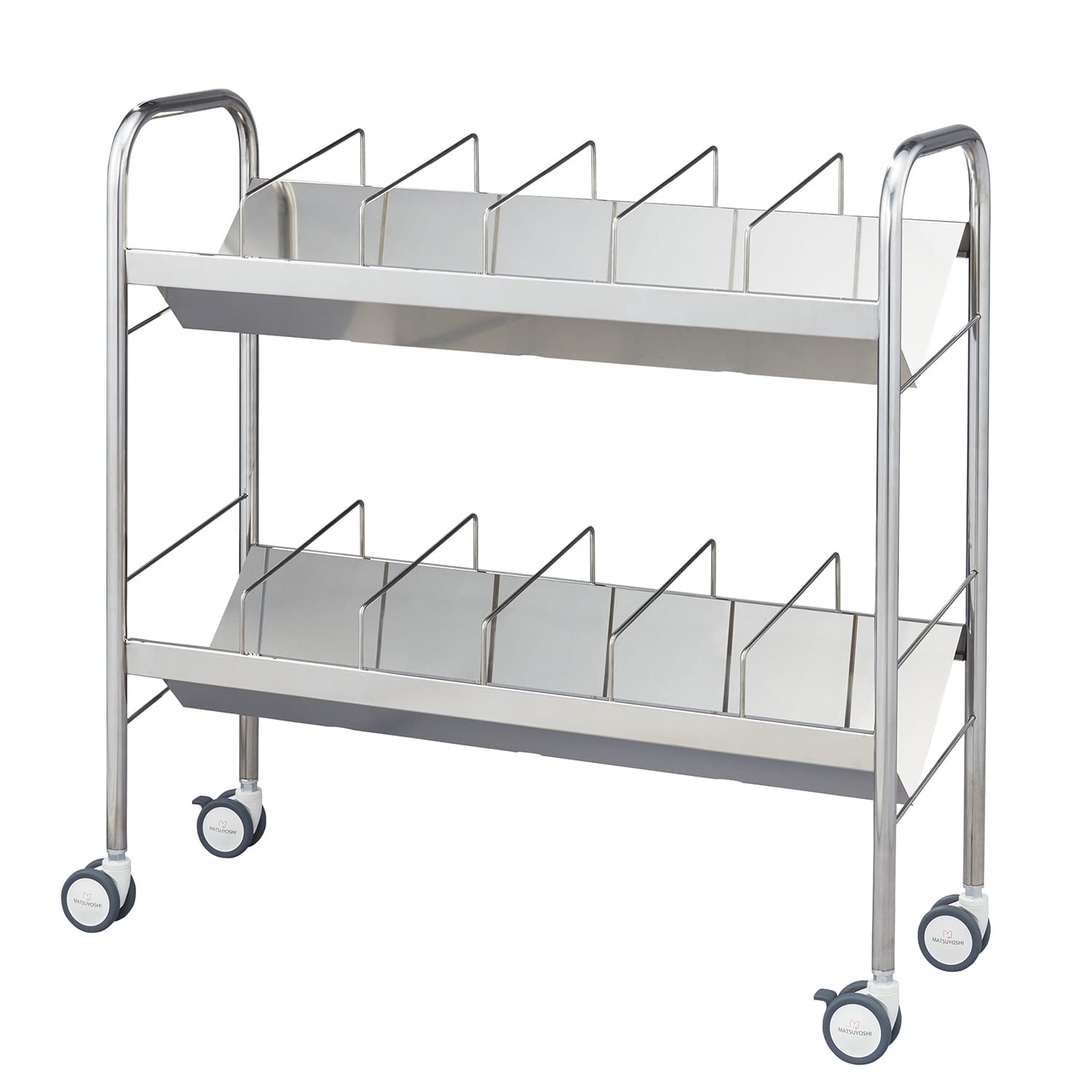 マツヨシ サイレントカルテワゴン 大 ファイルワゴン 24-8639-00 MATSUYOSHI SKW-001(ダイ)