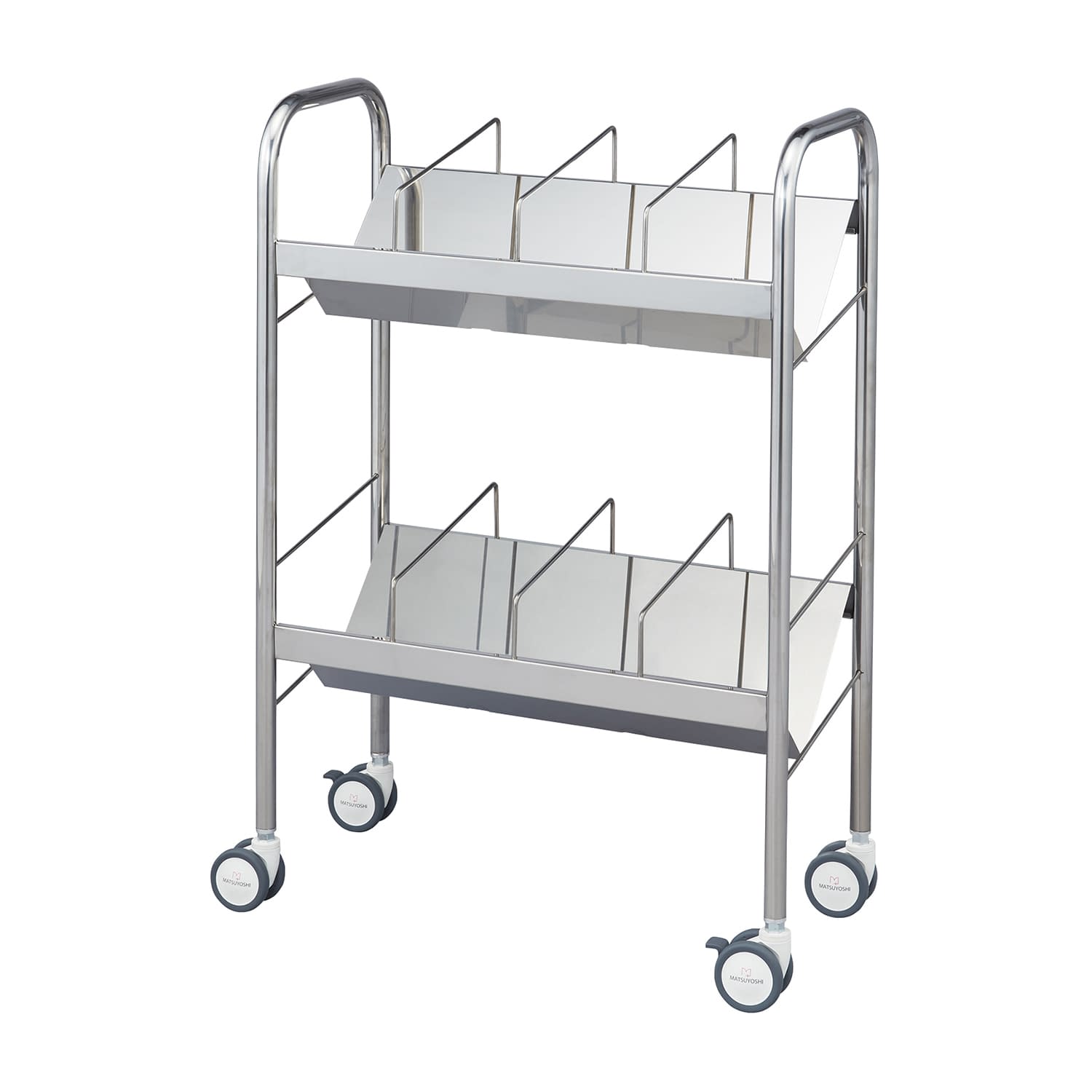 マツヨシ サイレントカルテワゴン 小 ファイルワゴン 24-8639-02 MATSUYOSHI SKW-003(ショウ)