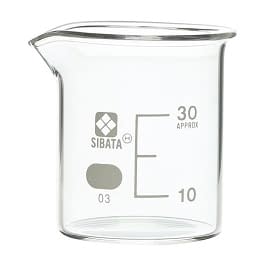 柴田 ビーカー(目安目盛付) 24-9105-00 柴田科学 30ML(010020-30A)