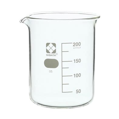 柴田 ビーカー(目安目盛付) 24-9105-03 柴田科学 200ML(010020-200A)