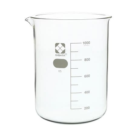 柴田 ビーカー(目安目盛付) 24-9105-06 柴田科学 1L(010020-1000A)