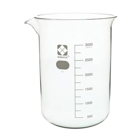 ビーカー(目安目盛付) 24-9105-08 柴田科学 3L(010020-3000)