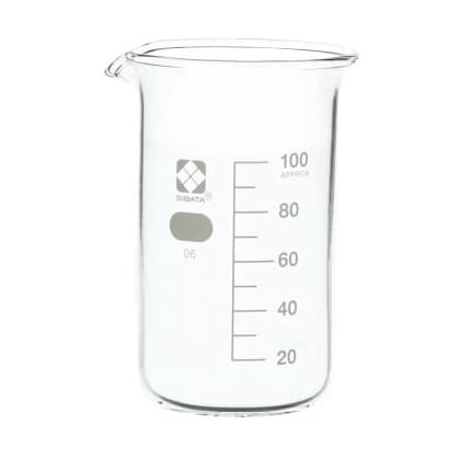 柴田 トールビーカー(目安目盛付) 24-9106-01 柴田科学 100ML(010040-100A)