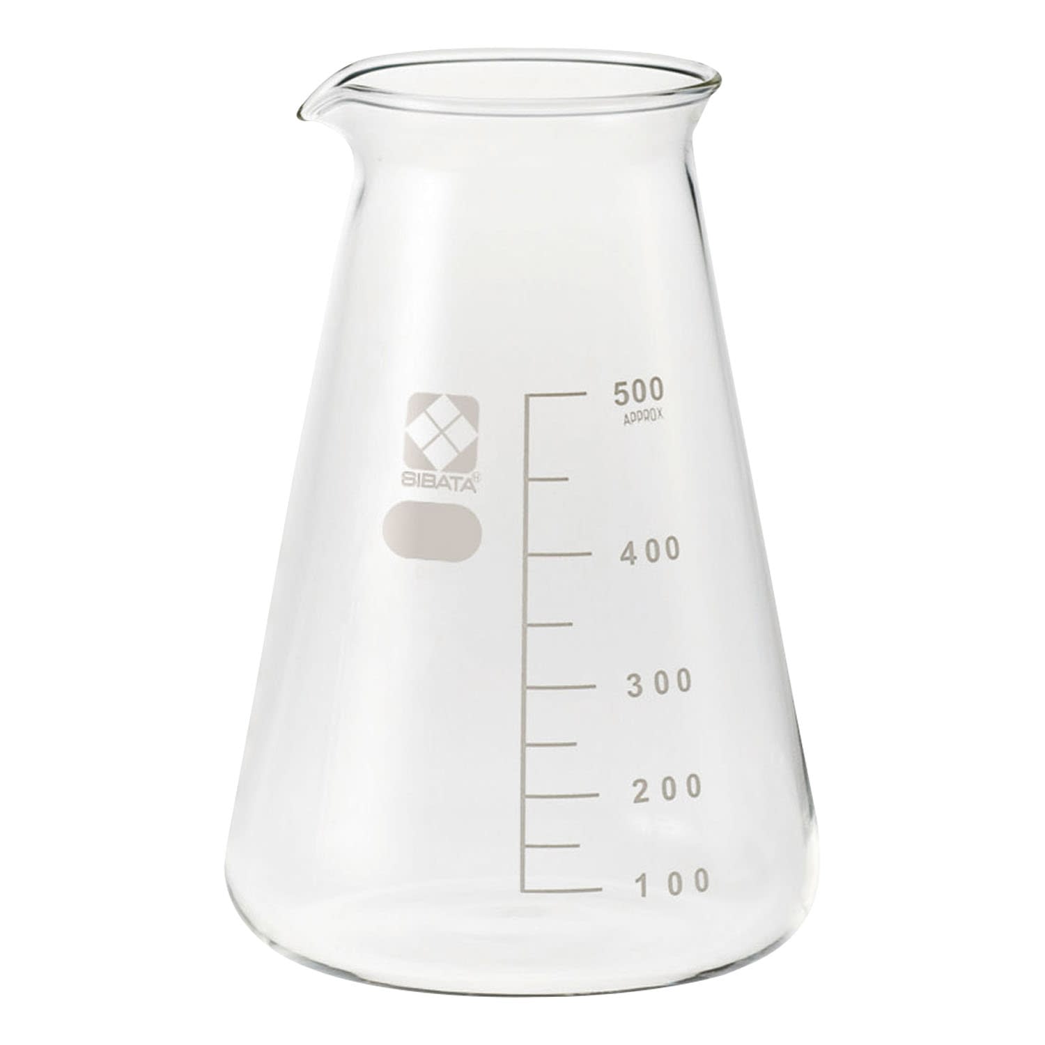 柴田 コニカルビーカー(目安目盛付) 24-9107-04 柴田科学 500ML(010050-500A)