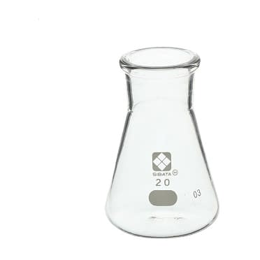 柴田 三角フラスコ(目安目盛付) 24-9108-01 柴田科学 20ML(010530-20A)