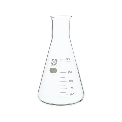 柴田 三角フラスコ(目安目盛付) 24-9108-06 柴田科学 300ML(010530-300A)