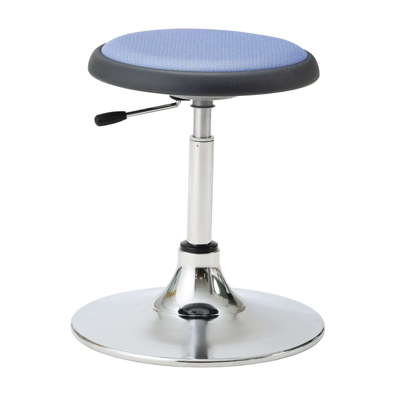 マツヨシ クランケチェア 円形ベース 診察椅子 24-9115-0001 ブルー MATSUYOSHI MY-N3540N