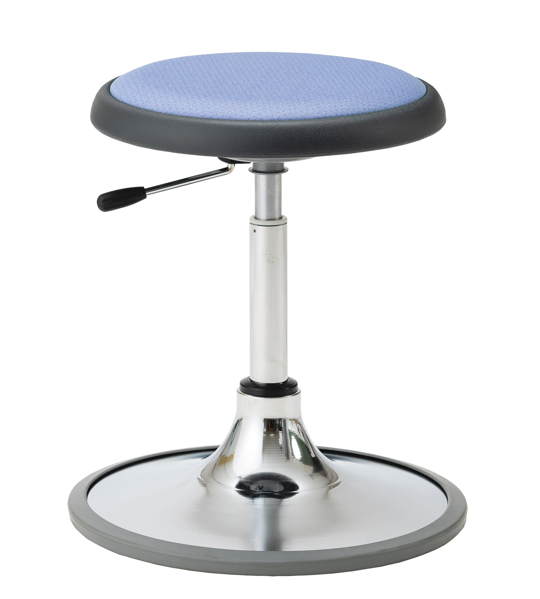 マツヨシ クランケチェア ラバー付ベース 診察椅子 24-9115-0101 ブルー MATSUYOSHI MY-N3541N(ラバーツキベース