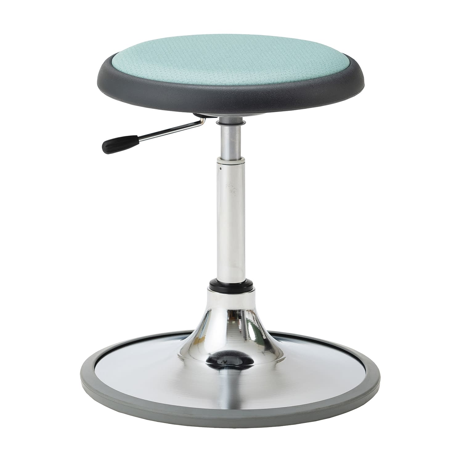 マツヨシ クランケチェア ラバー付ベース 診察椅子 24-9115-0102 グリーン MATSUYOSHI MY-N3541N(ラバーツキベース