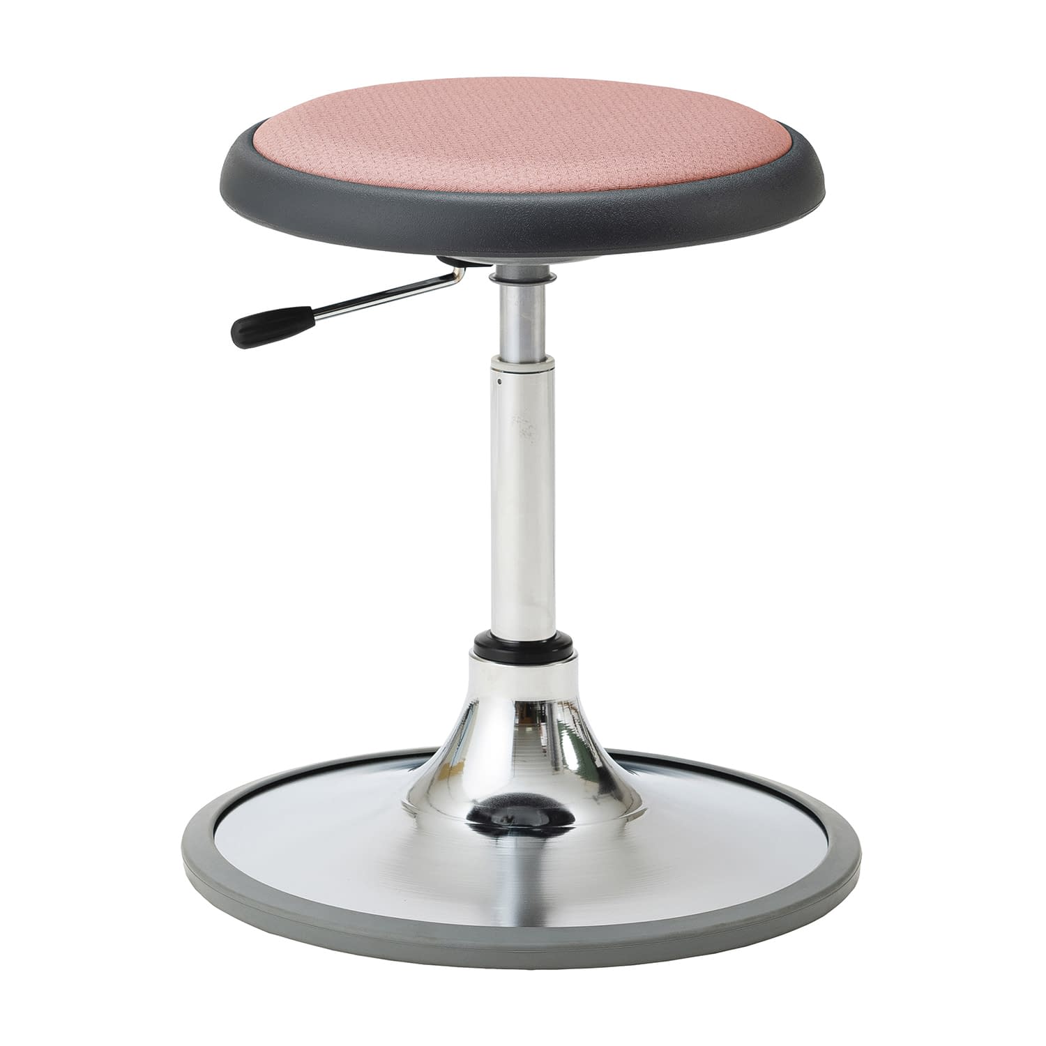 マツヨシ クランケチェア ラバー付ベース 診察椅子 24-9115-0104 ピンク MATSUYOSHI MY-N3541N(ラバーツキベース