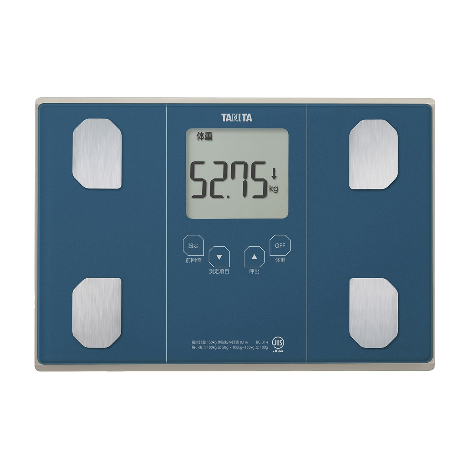 体組成計 体重計 24-9134-01 タニタ BC-314-BL(メタリックブルー)