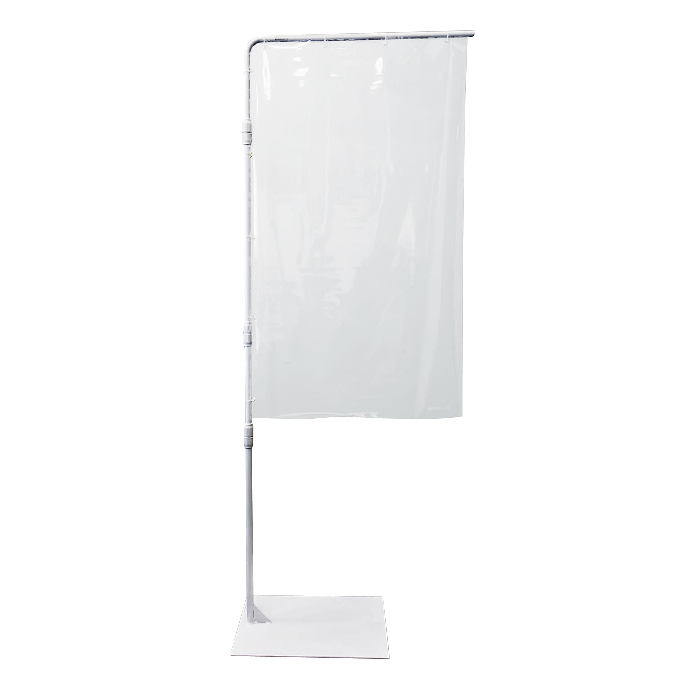 どこでもスクリーンL型(ホワイト) 飛沫感染防護スクリーン 25-2715-00 どこでもスクリーンL DSL-W(700-9001)