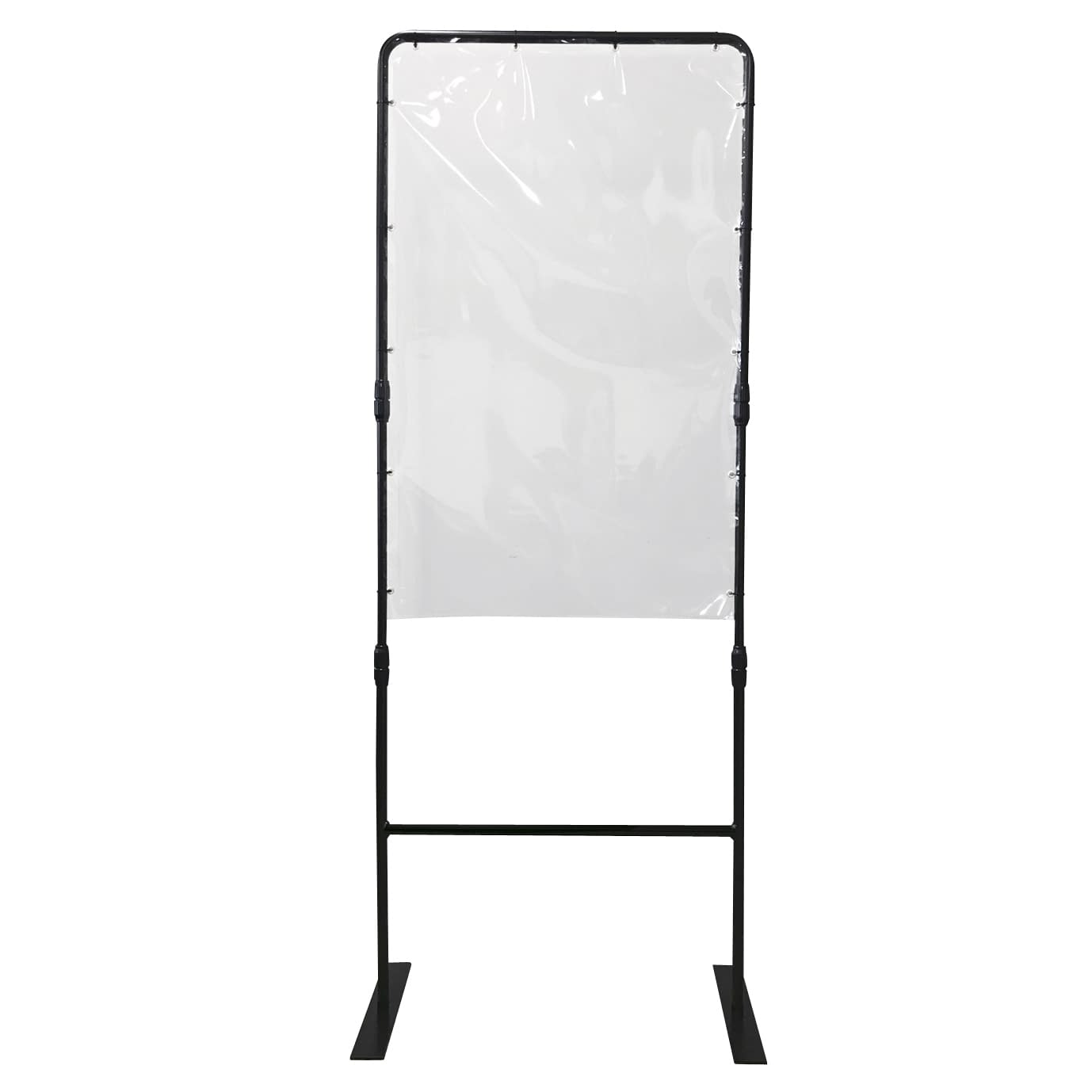 どこでもスクリーンU型(ブラック) 飛沫感染防護スクリーン 25-2716-01 どこでもスクリーンU DSU-BK(700-9012)