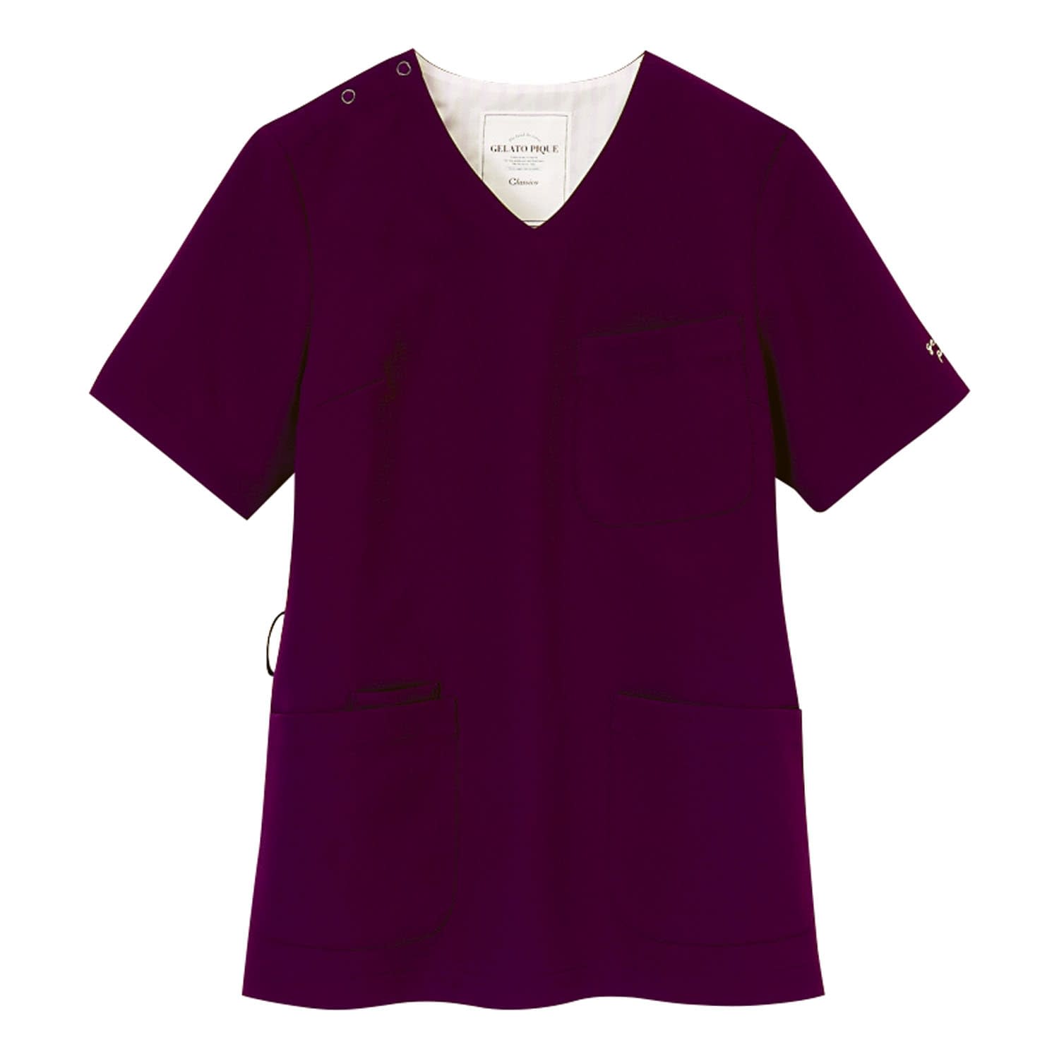 ジェラートピケ プルオーバースクラブ 24-8339-0402 M クラシコ 608(バーガンディー)