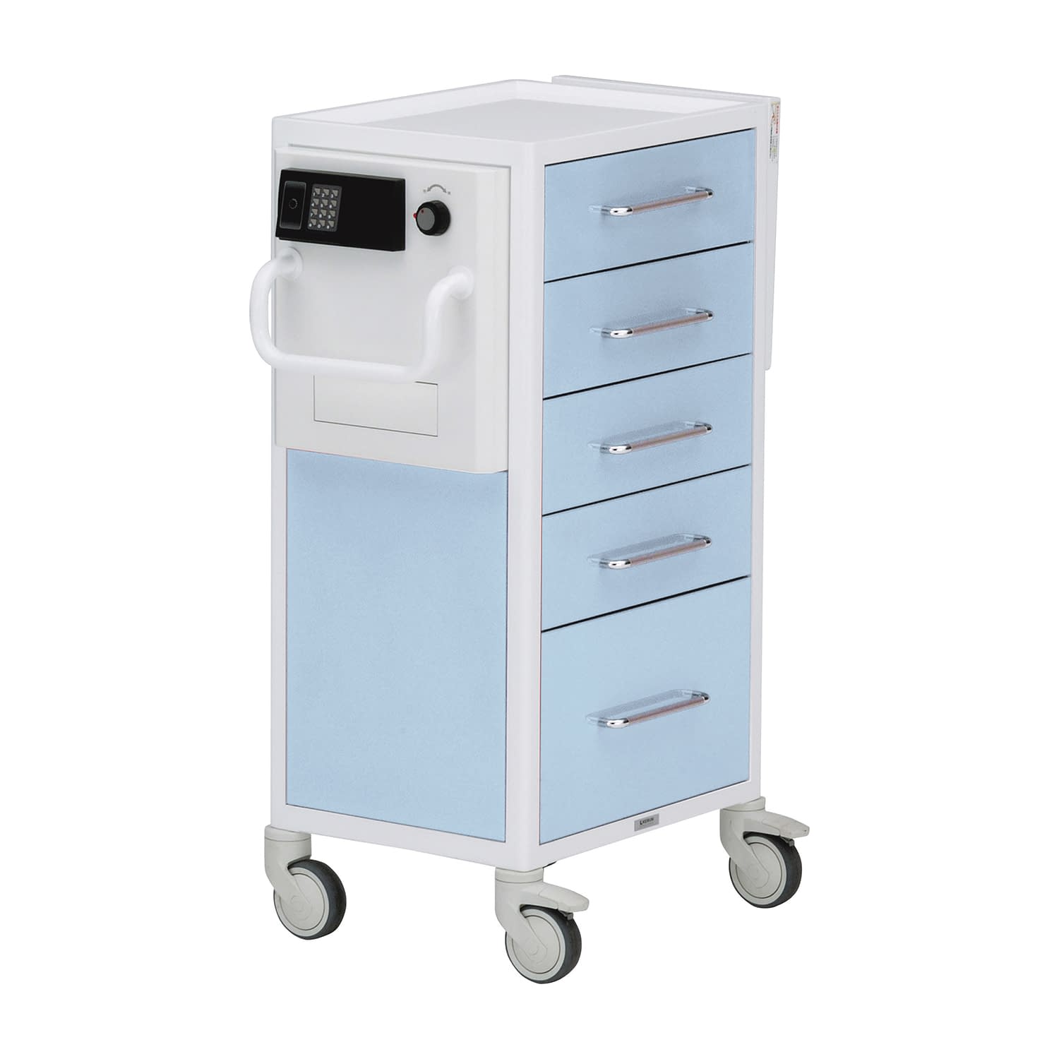救急カート(ICタイプ)S ICタイプ、typeS、5段 エマージェンシーカート 24-9149-0001 ライトブルー ケルン KC-1330(5ダン)