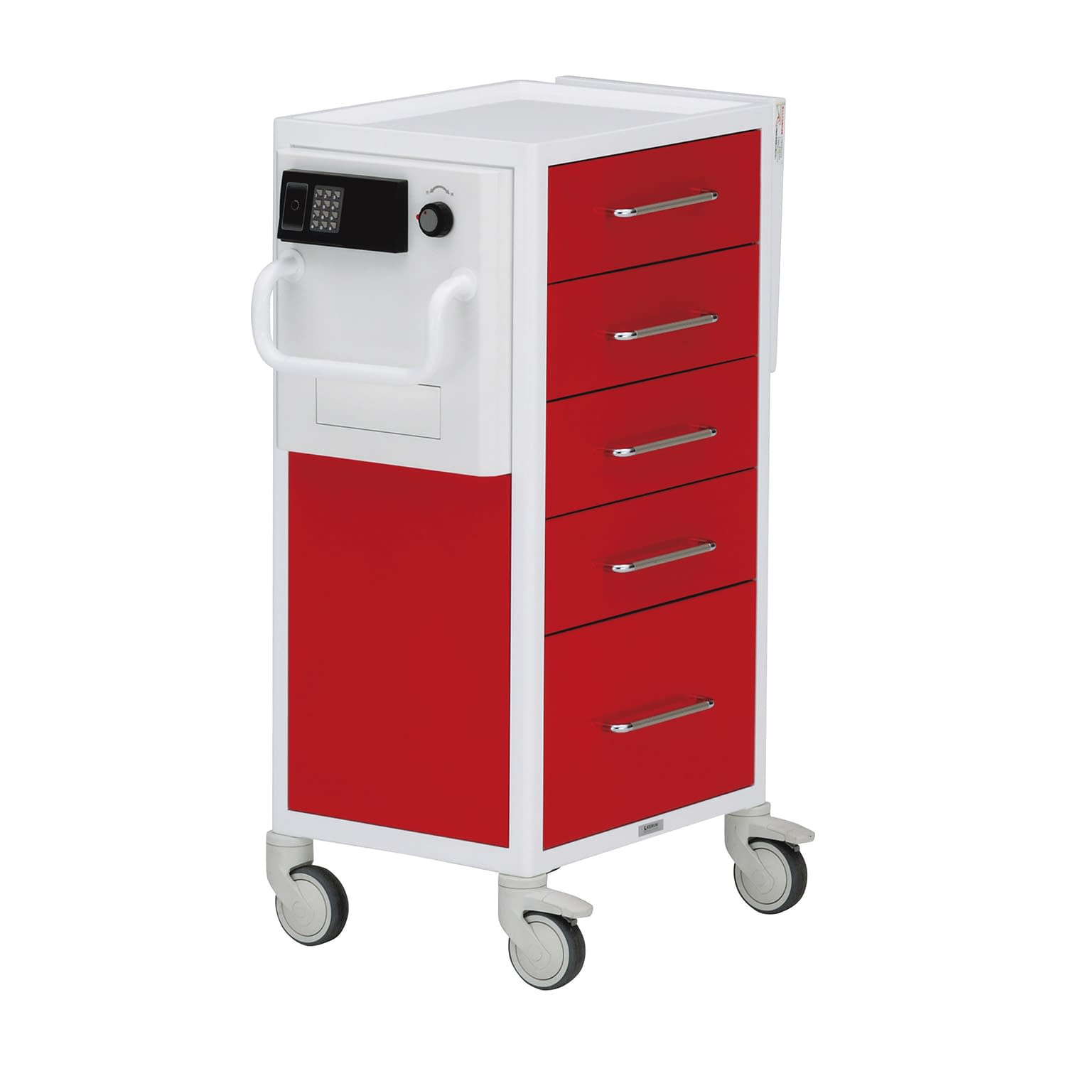 救急カート(ICタイプ)S ICタイプ、typeS、5段 エマージェンシーカート 24-9149-0005 レッド ケルン KC-1330(5ダン)