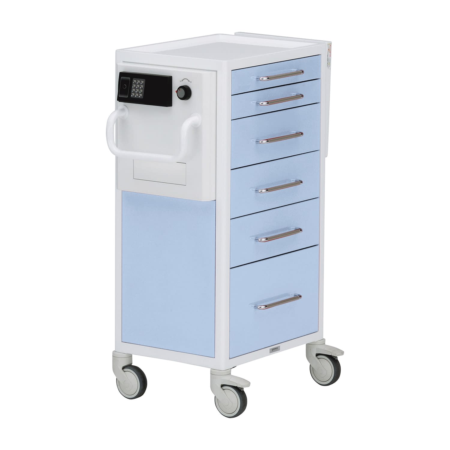 救急カート(ICタイプ)S ICタイプ、typeS、6段 エマージェンシーカート 24-9149-0201 ライトブルー ケルン KC-1340(6ダン)