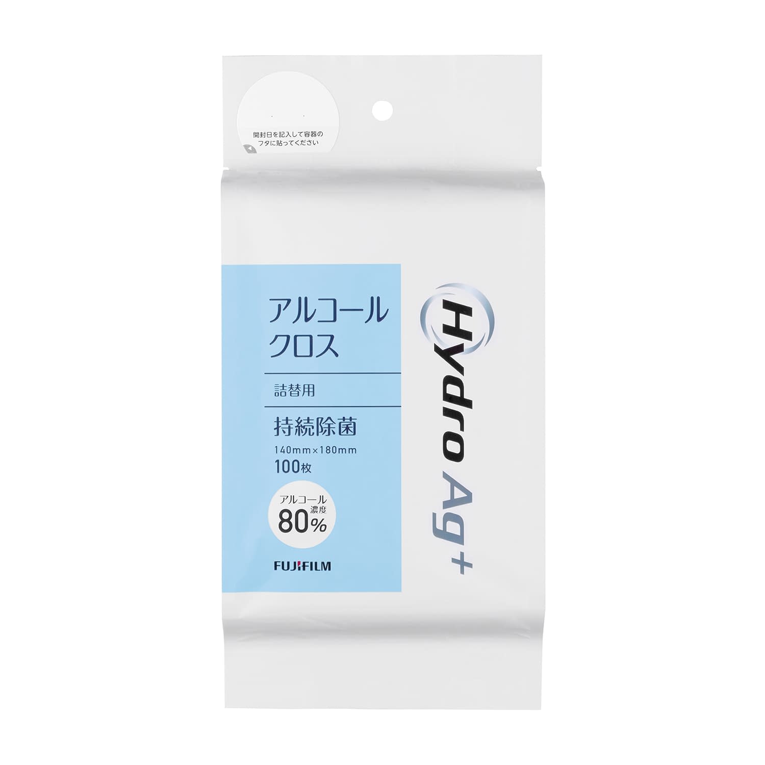 アルコールクロス 詰替用(80%) 80%100枚入詰替えクロス 24-9272-01 富士フイルム 16548822(100マイ)