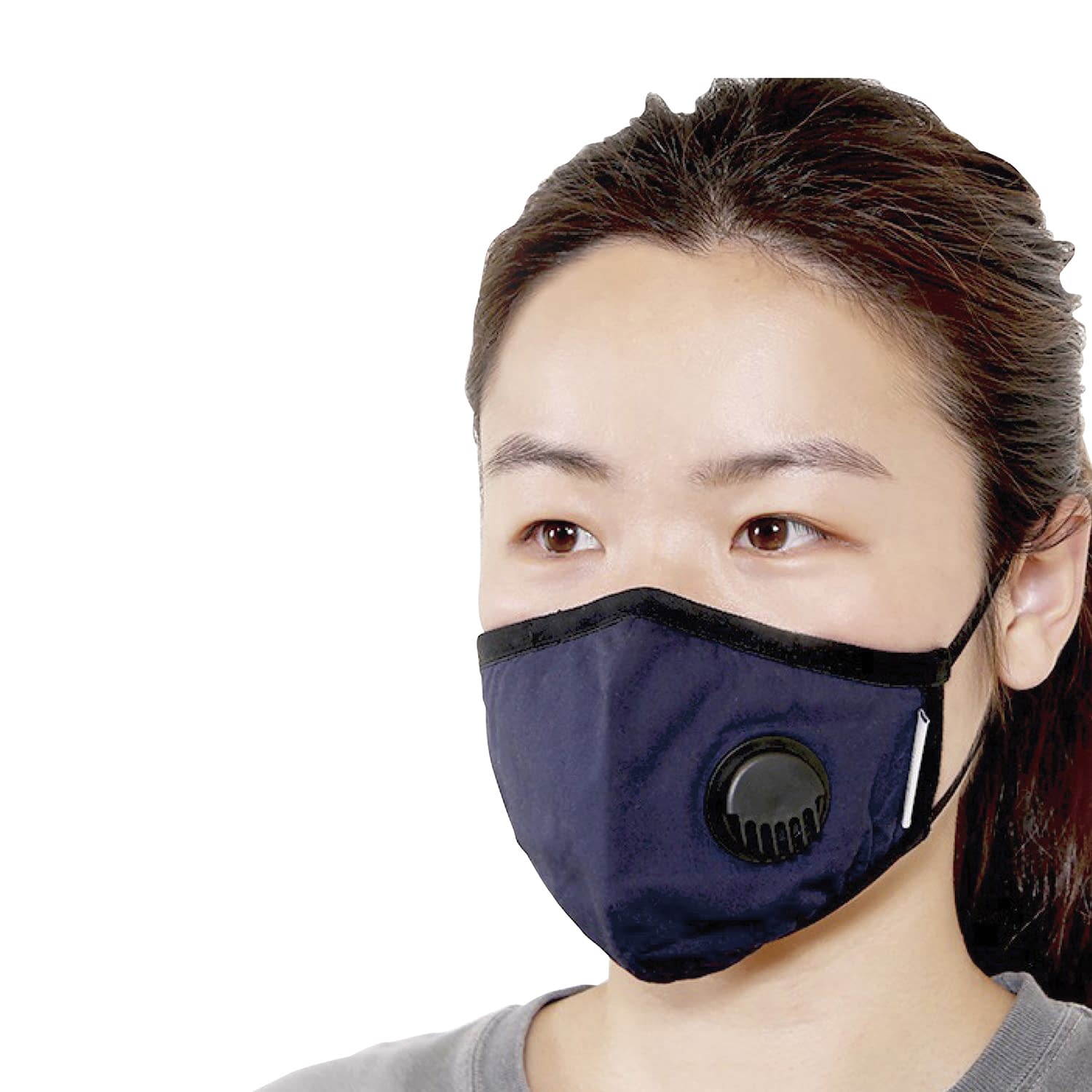 アンチウイルスマスク(通気口あり) 通気口ありLサイズ 24-9255-03 GSIクレオス LAVMB-NL(L)ネイビー