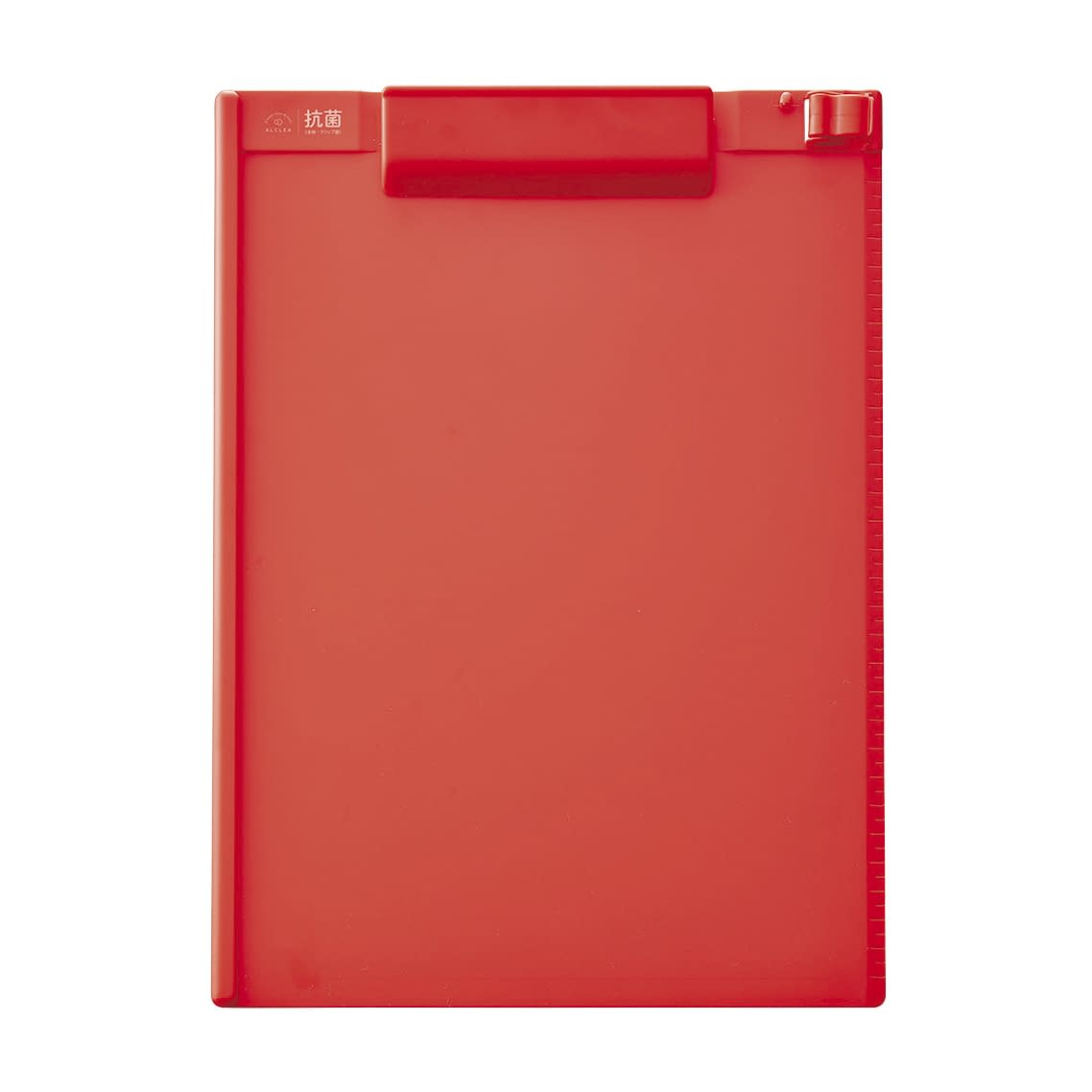 抗菌クリップボード A4 タテ バインダー 25-3037-00 LIHITLAB. A7940-3(レッド)
