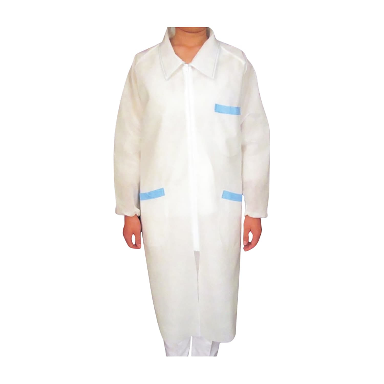 不織布白衣(ポケット付) XL 25-6909-03 日本マイクロ 9030(XL)50マイ