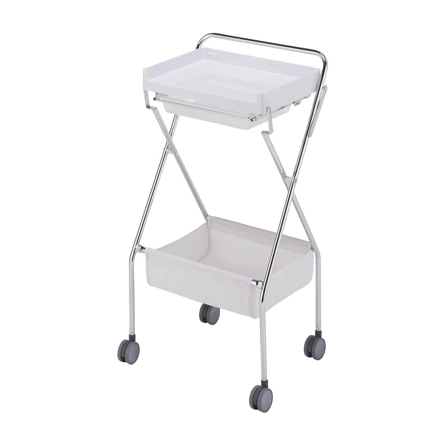 アプリワゴン(折りたたみ) 折りたたみ式 器械台 25-3439-00 アプリワゴン SN-AP016W(ホワイト)