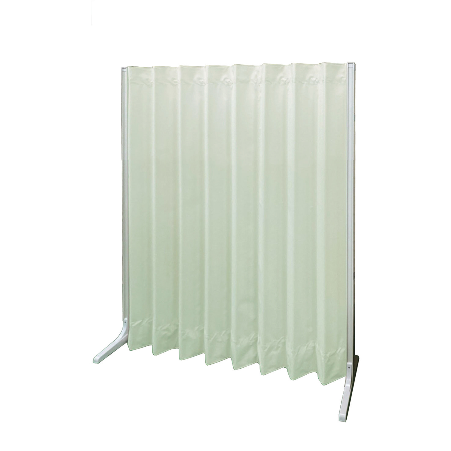 抗菌アコーディオンスクリーン(直線型 25-7358-0202 グリーン 東京ブラインド工業 W1500XD340XH1650MM