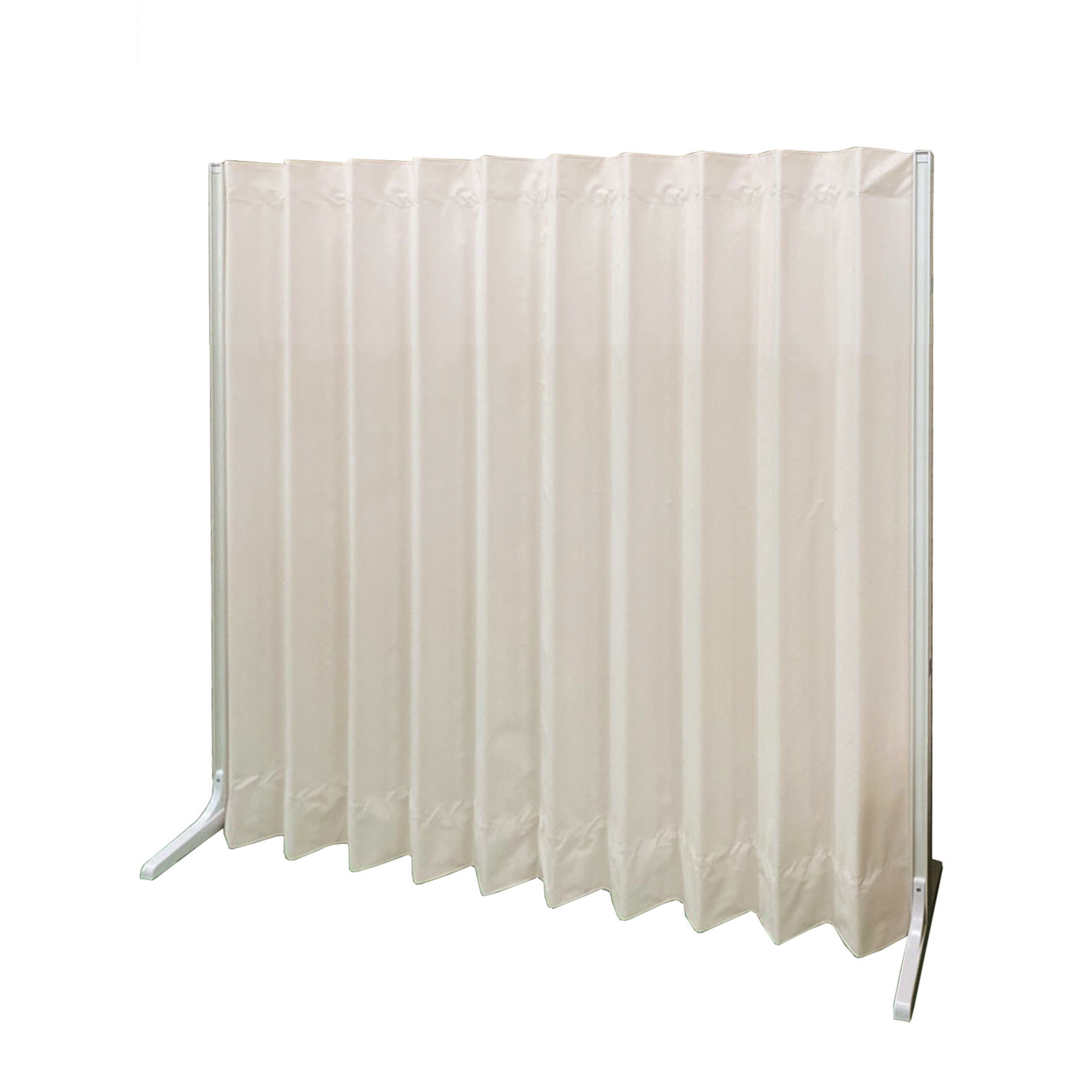 抗菌アコーディオンスクリーン(直線型 25-7358-0401 ピンク 東京ブラインド工業 W1800XD340XH1650MM